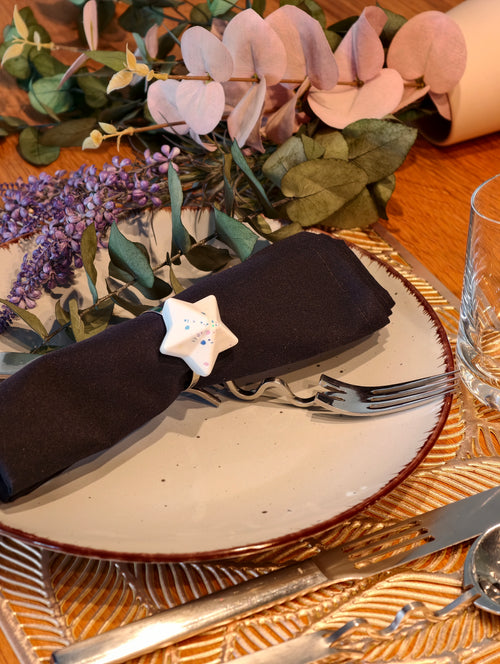 6er Set Serviettenring "Star"