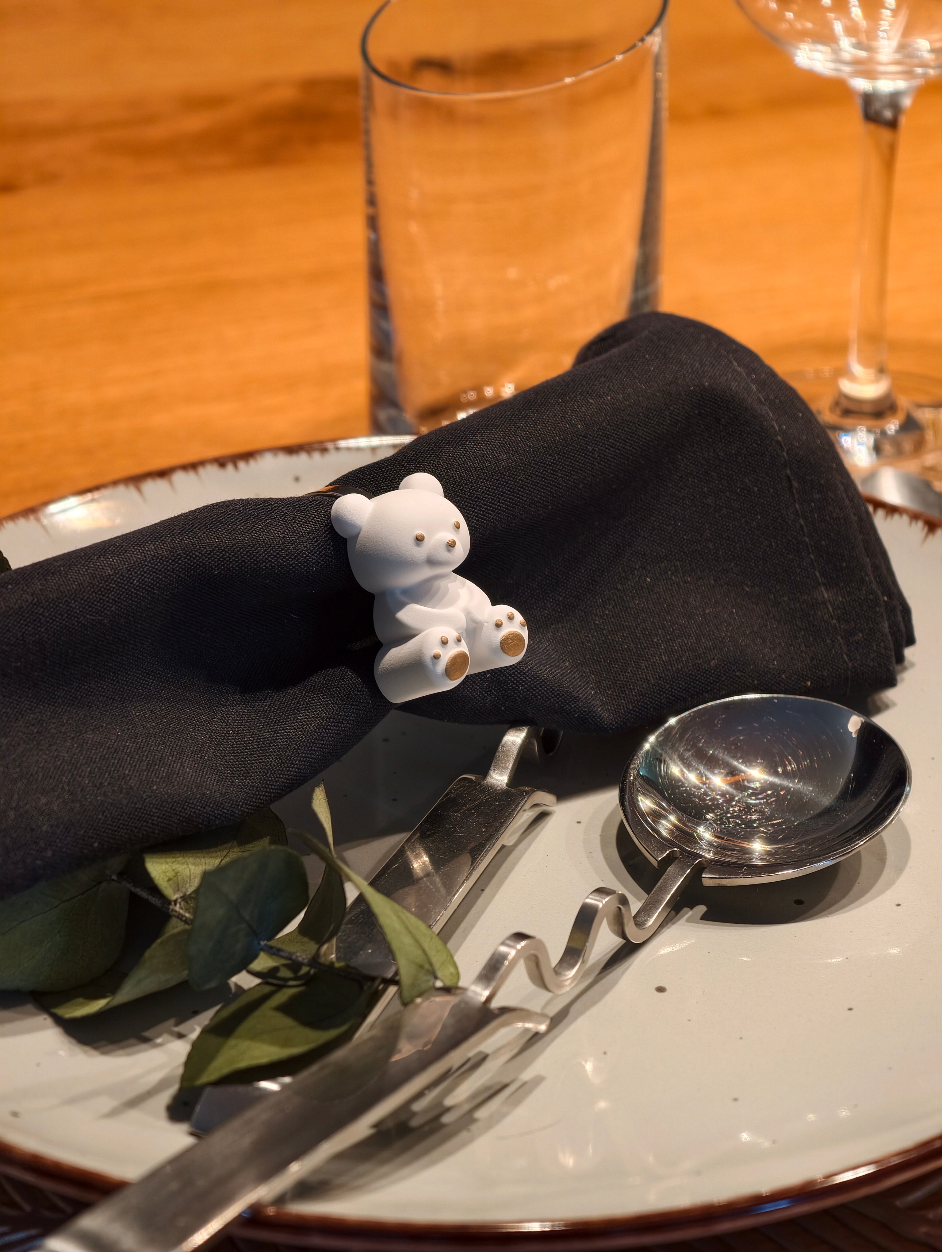 6er Set Serviettenring "Teddy"