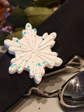 6er Set Serviettenring "Snowflake"
