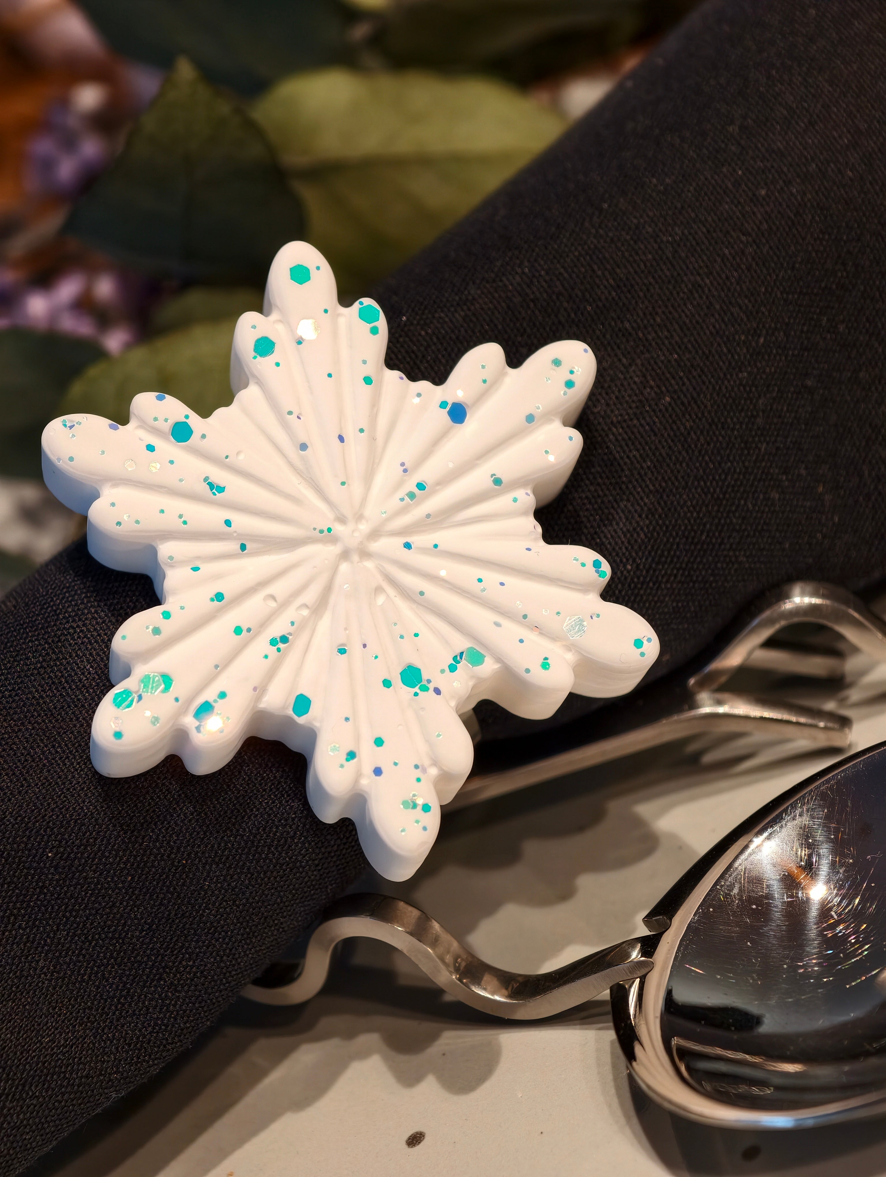 6er Set Serviettenring "Snowflake"