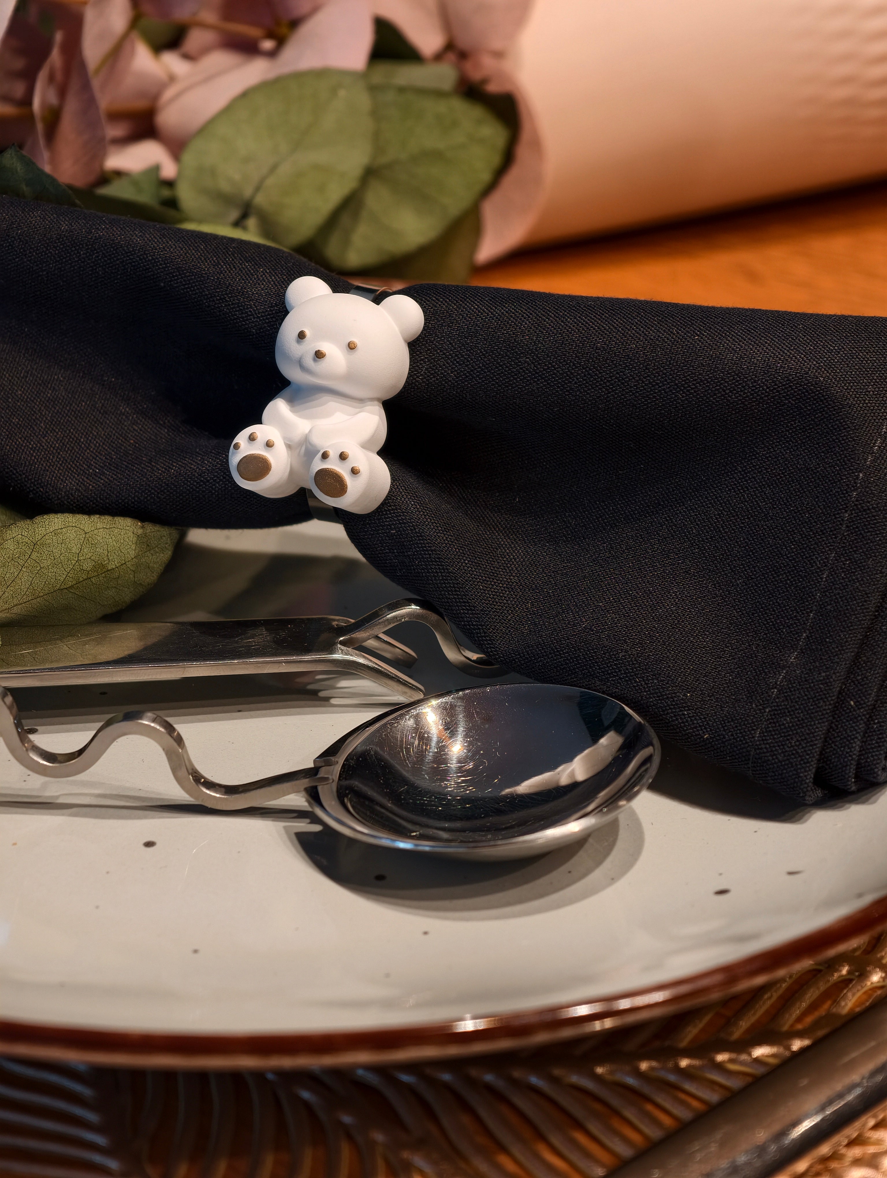 6er Set Serviettenring "Teddy"