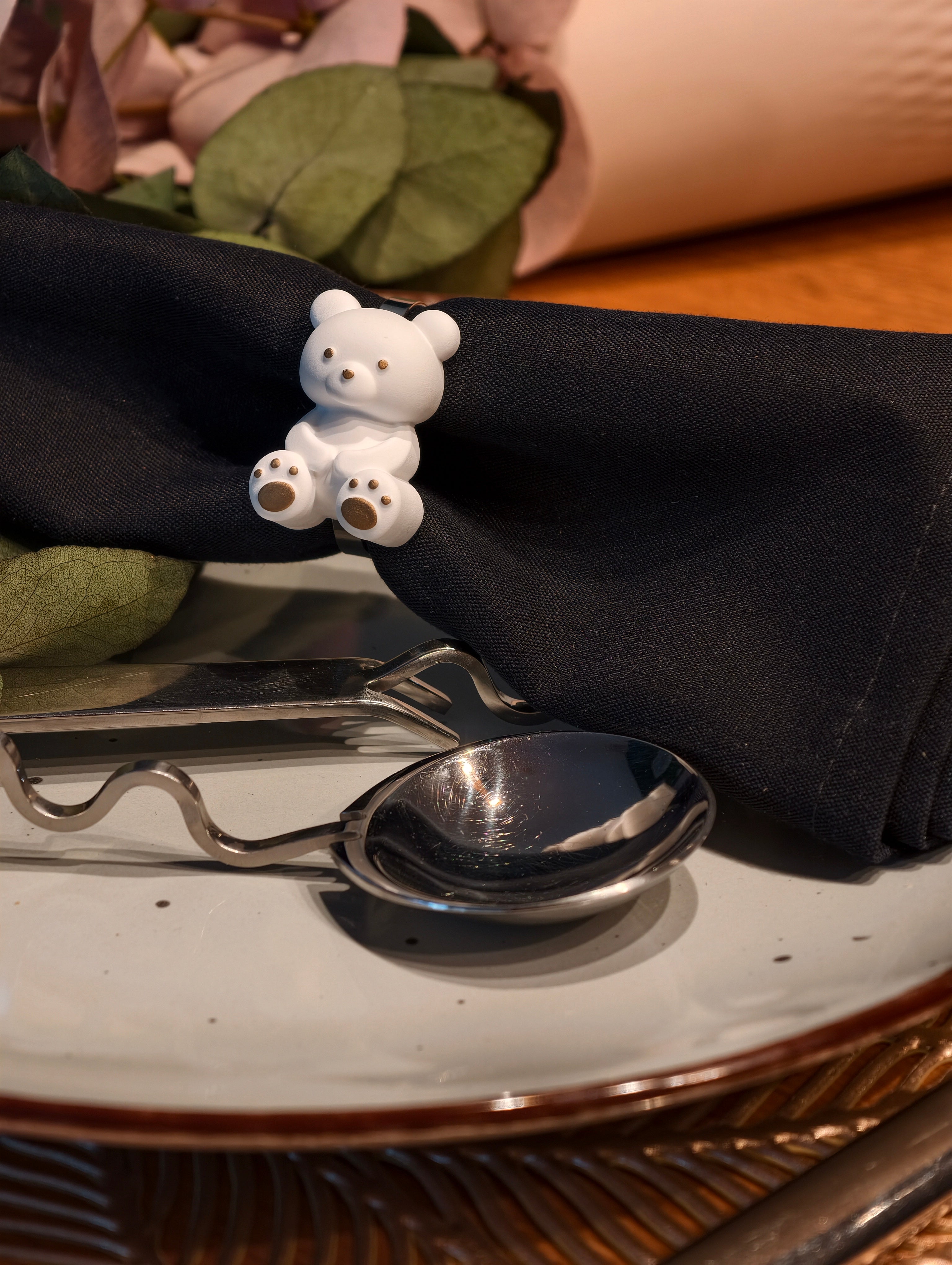 6er Set Serviettenring "Teddy"
