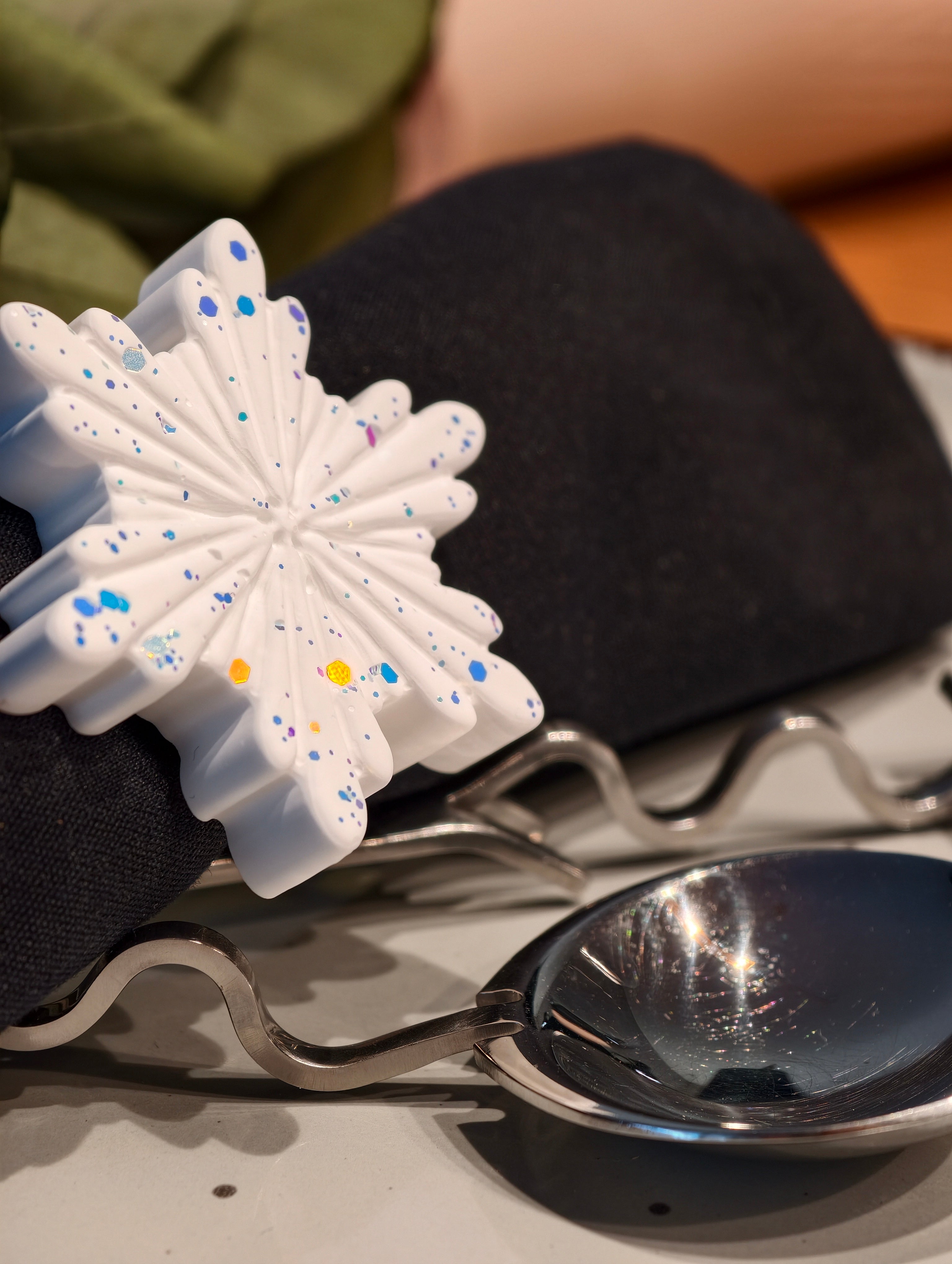 6er Set Serviettenring "Snowflake"